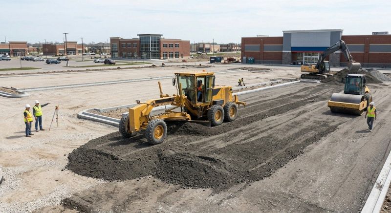 Parking Lot Excavation in Lawrenceville, GA