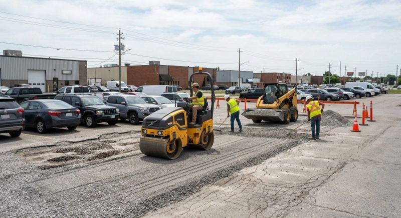Parking Lot Leveling in Layton, UT